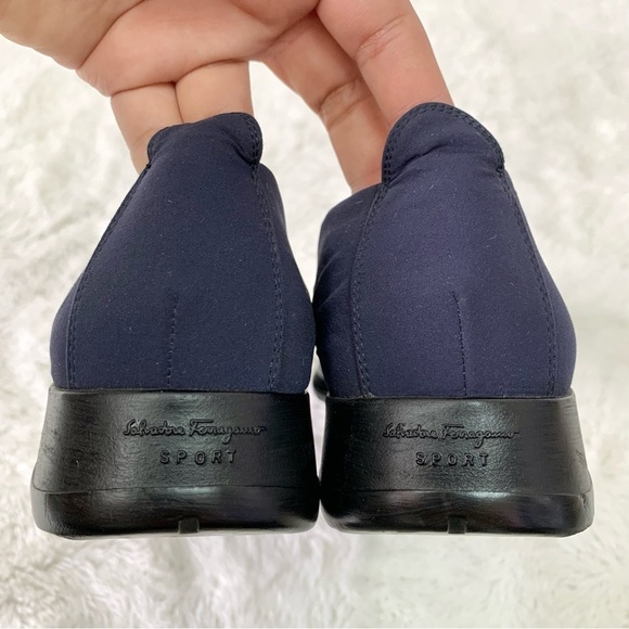 Salvatore Ferragamo Sport Blue Flats Size 7 1/2 AA - Picture 5 of 14